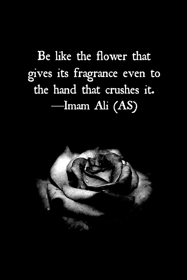 Be Like Flower,Fragrance ,the hand,hand,the hand that crushes it,Hazrat Ali,Imam Ali,Saying of Hazrat Ali,Saying of Imam Ali,Islam,Islamic Teaching,Remember,Do Not Forget,