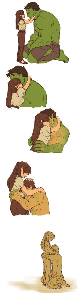 Hulk Transformation To Human,human,hulk,transformation,love