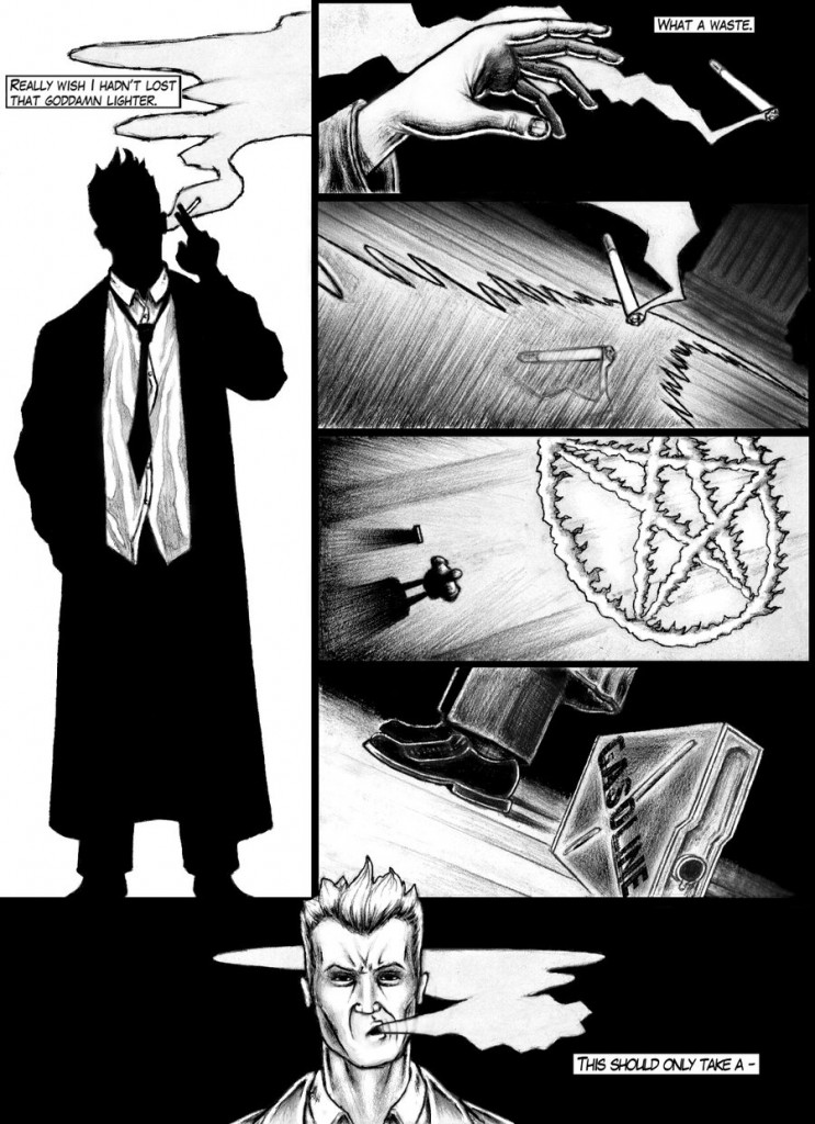 Wish Hadnt Lost That Lighter, constantine, john, john constantine, john_constantine, love, movie, smoke, Smoking,smoker,guy thing,guy,burn down,hellblazer