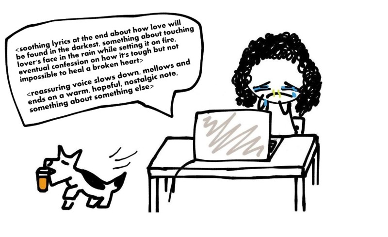 6 A Story Of A Girl Who Heard A Love Song,comic,doodle,doodles,comics,funny,love song,breakup,broken heart,broken