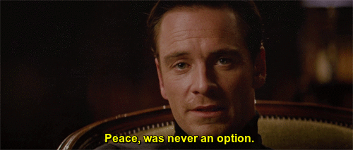 Peace Was Never An Option,Peace,Friend,Killing,Listen to me very carefully,my friend,xmen,xmen first class,Michael Fassbender,James McAvoy,Magneto