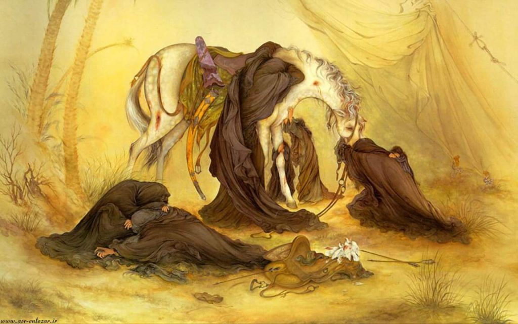 Imam Hussain, ImamHussain, islam, islamic History,History, Muharram, muslim, muslims, Saffar, think about it, who is hussain, whoishussain,painting,art,Islamic Art,purely for Islam, sacrificed, sacrificed purely for Islam, 